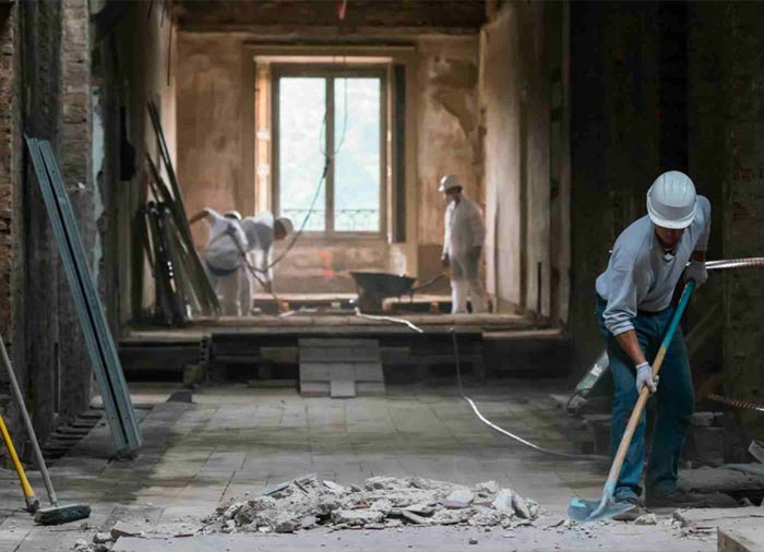 Fire damage restoration